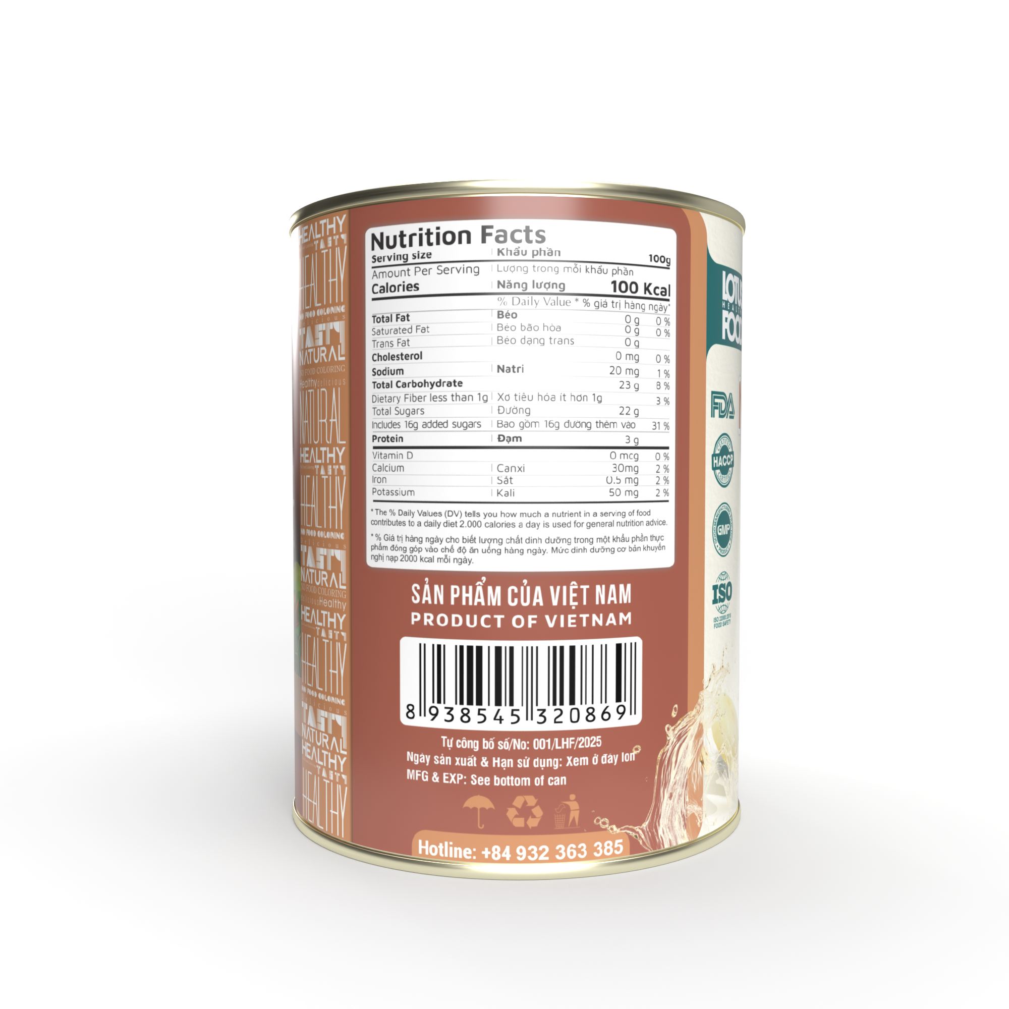 Củ năng nước đường Lotus 600g - Hình ảnh 3