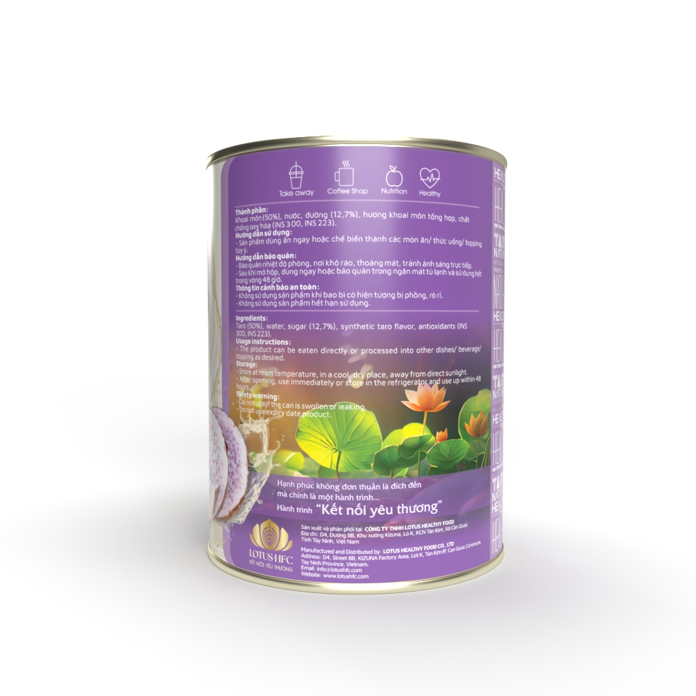 Khoai môn nước đường Lotus 600g - Hình ảnh 2