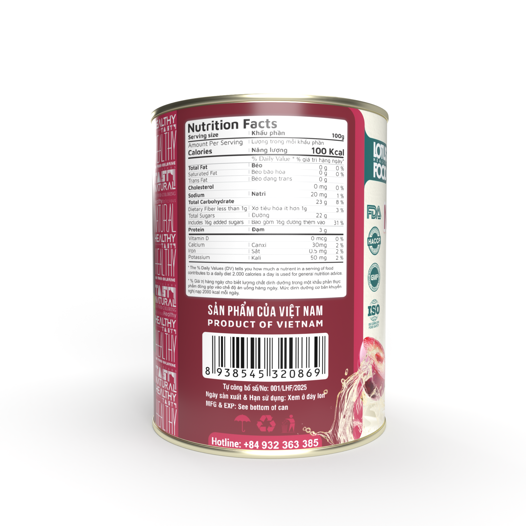 Mận hậu nước đường Lotus 600g - Hình ảnh 3